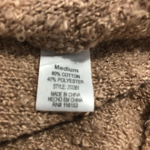 Poof New York salmon coloured sweater SZ M - Picture 9 of 9